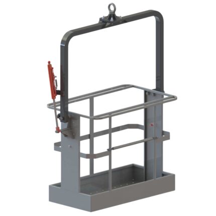 Cesta porta operarios de hierro suspendida CPT-2H-F